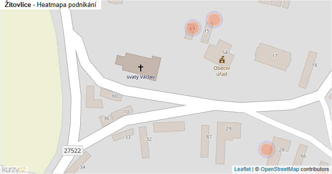 Žitovlice - mapa podnikání