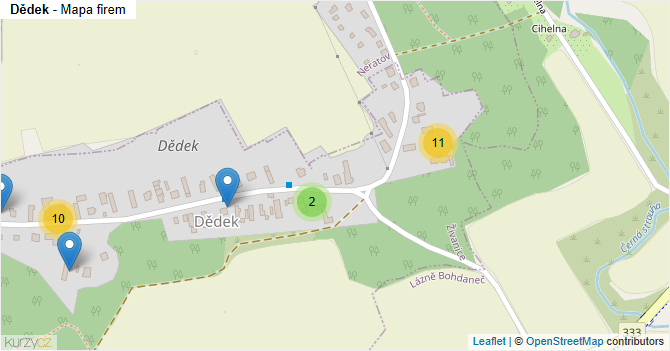 Dědek - mapa firem