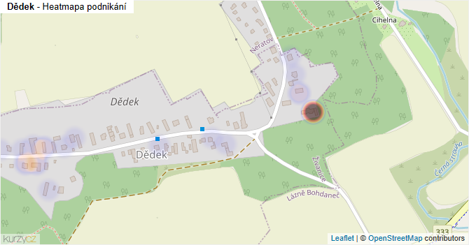 Dědek - mapa podnikání