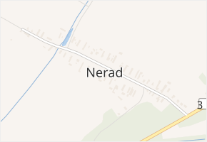 Nerad v obci Živanice - mapa části obce