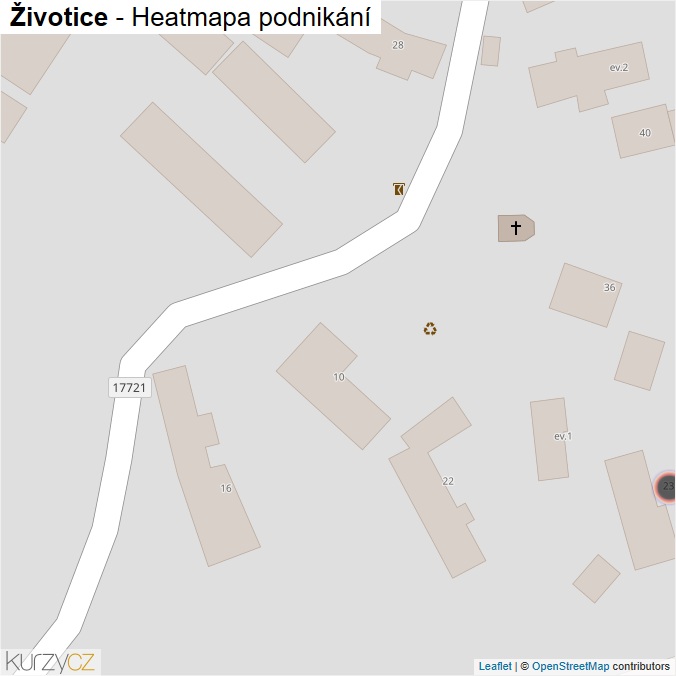 Mapa Životice - Firmy v obci.