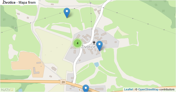 Životice - mapa firem
