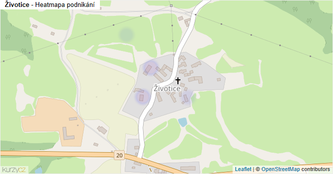 Životice - mapa podnikání