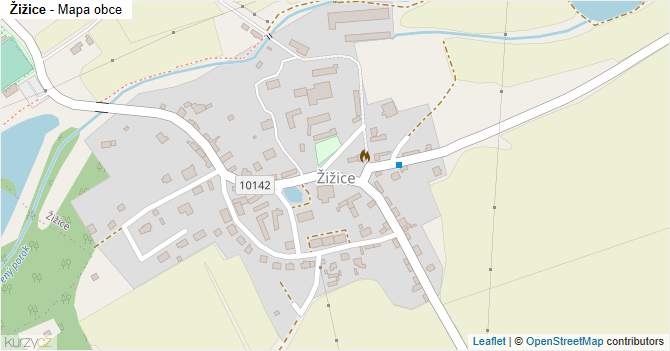 Žižice - mapa obce