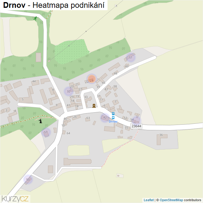 Mapa Drnov - Firmy v části obce.