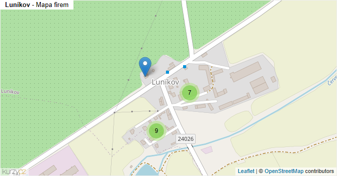 Luníkov - mapa firem