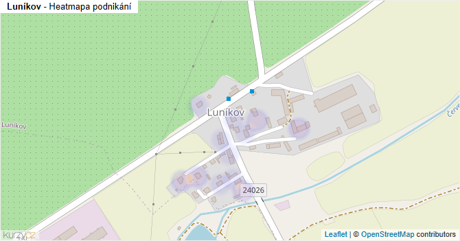 Luníkov - mapa podnikání