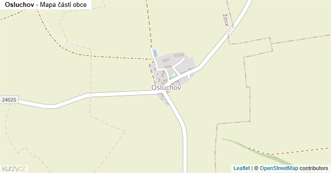Osluchov - mapa části obce