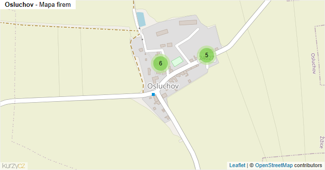 Osluchov - mapa firem