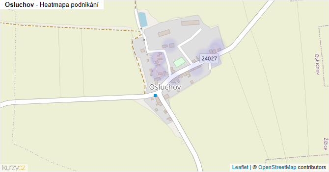 Osluchov - mapa podnikání