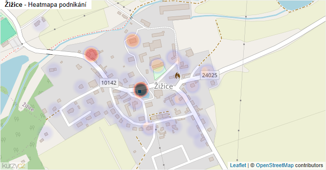 Žižice - mapa podnikání