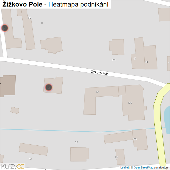 Mapa Žižkovo Pole - Firmy v obci.