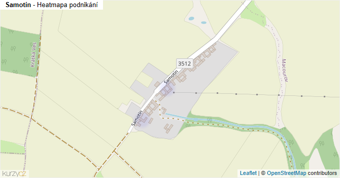 Samotín - mapa podnikání