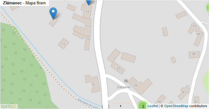 Zlámanec - mapa firem