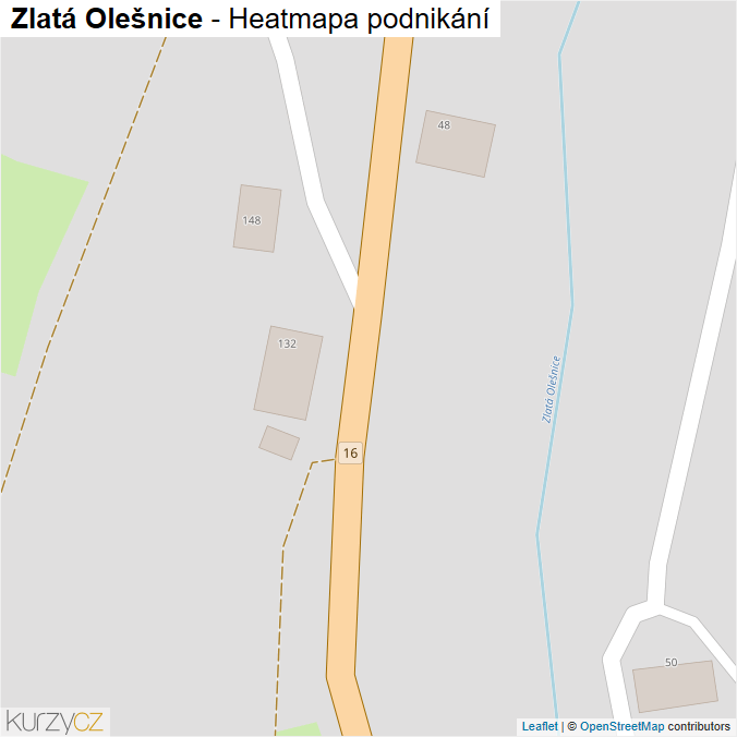 Mapa Zlatá Olešnice - Firmy v obci.