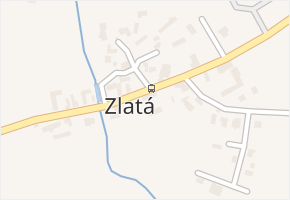 Zlatá v obci Zlatá - mapa části obce