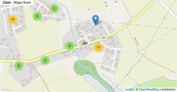 Zlatá - mapa firem