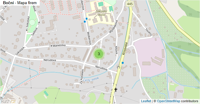 Boční - mapa firem