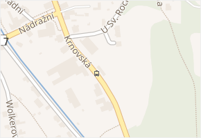 Krnovská v obci Zlaté Hory - mapa ulice