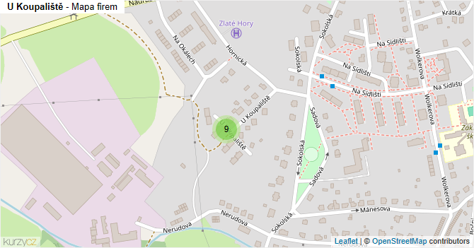 U Koupaliště - mapa firem