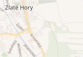 U Sv. Rocha v obci Zlaté Hory - mapa ulice