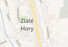 Zlaté Hory v obci Zlaté Hory - mapa části obce