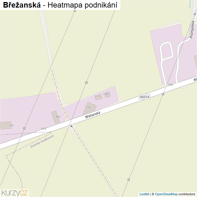 Mapa Břežanská - Firmy v ulici.