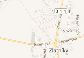 Kamenná v obci Zlatníky-Hodkovice - mapa ulice
