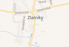 Náves sv. Petra a Pavla v obci Zlatníky-Hodkovice - mapa ulice