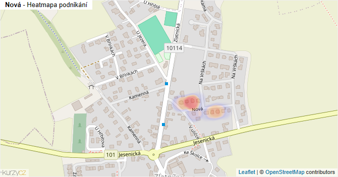 Nová - mapa podnikání