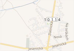 V Břínkách v obci Zlatníky-Hodkovice - mapa ulice
