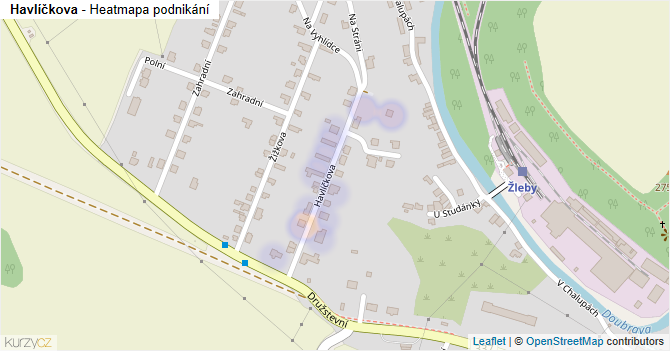 Havlíčkova - mapa podnikání