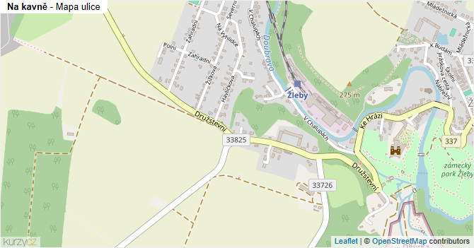 Na kavně - mapa ulice