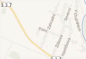 Polní v obci Žleby - mapa ulice