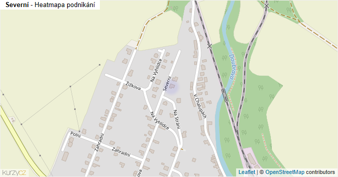 Severní - mapa podnikání
