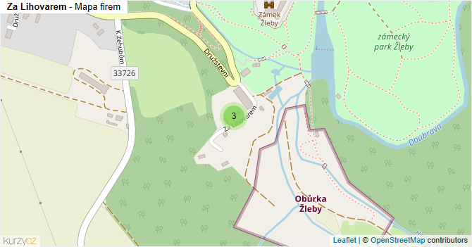 Za Lihovarem - mapa firem