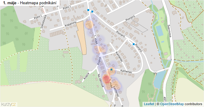 1. máje - mapa podnikání