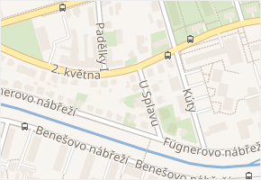 2. května v obci Zlín - mapa ulice
