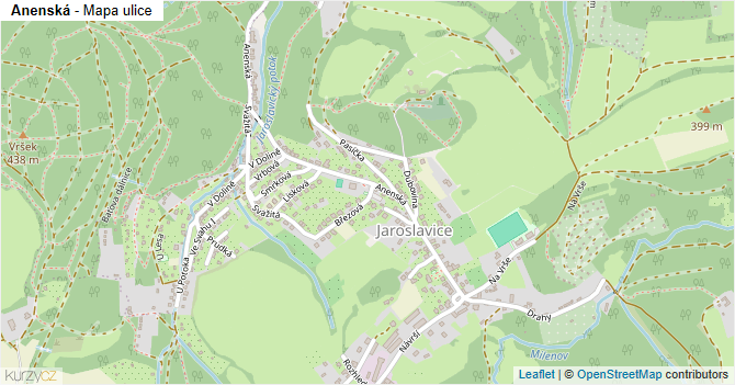 Anenská - mapa ulice