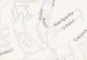 Boční v obci Zlín - mapa ulice