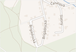 Brigádnická v obci Zlín - mapa ulice