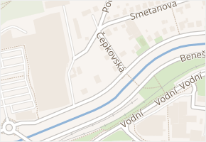 Čepkovská v obci Zlín - mapa ulice