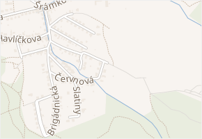 Červnová v obci Zlín - mapa ulice
