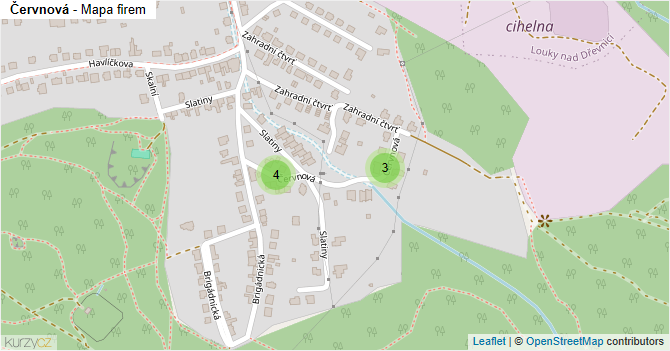 Červnová - mapa firem