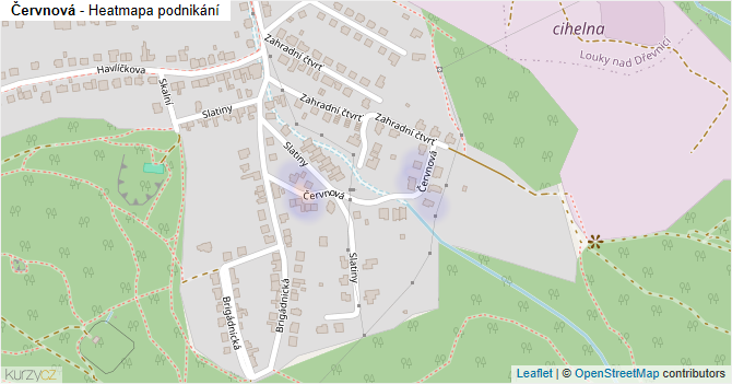 Červnová - mapa podnikání