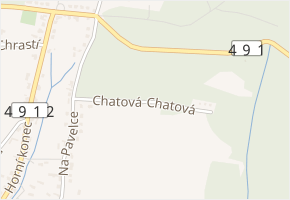 Chatová v obci Zlín - mapa ulice