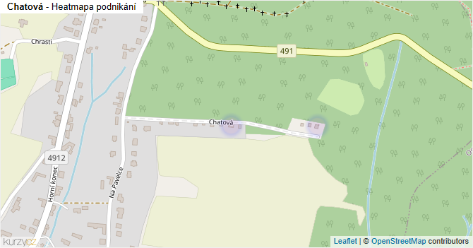 Chatová - mapa podnikání