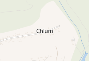 Chlum v obci Zlín - mapa části obce