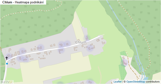 Chlum - mapa podnikání