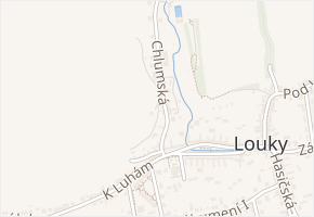 Chlumská v obci Zlín - mapa ulice